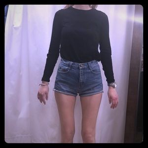 Zara high waisted denim shorts size 2/XS